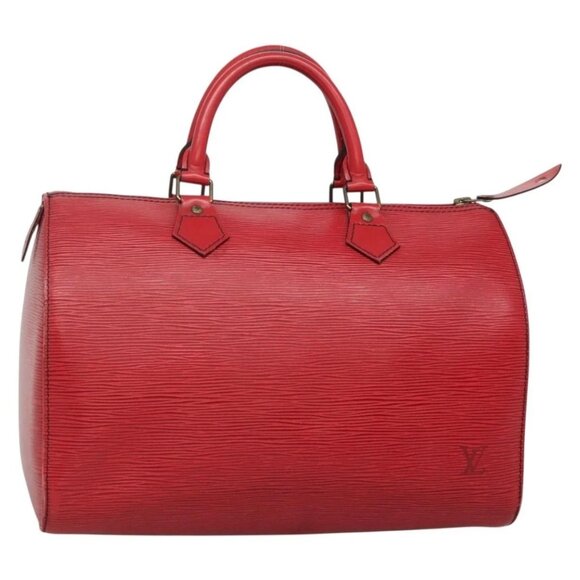 LOUIS VUITTON Epi Speedy 30 Hand Bag Castilian Red M43007 LV Auth 138671 - Picture 1 of 16